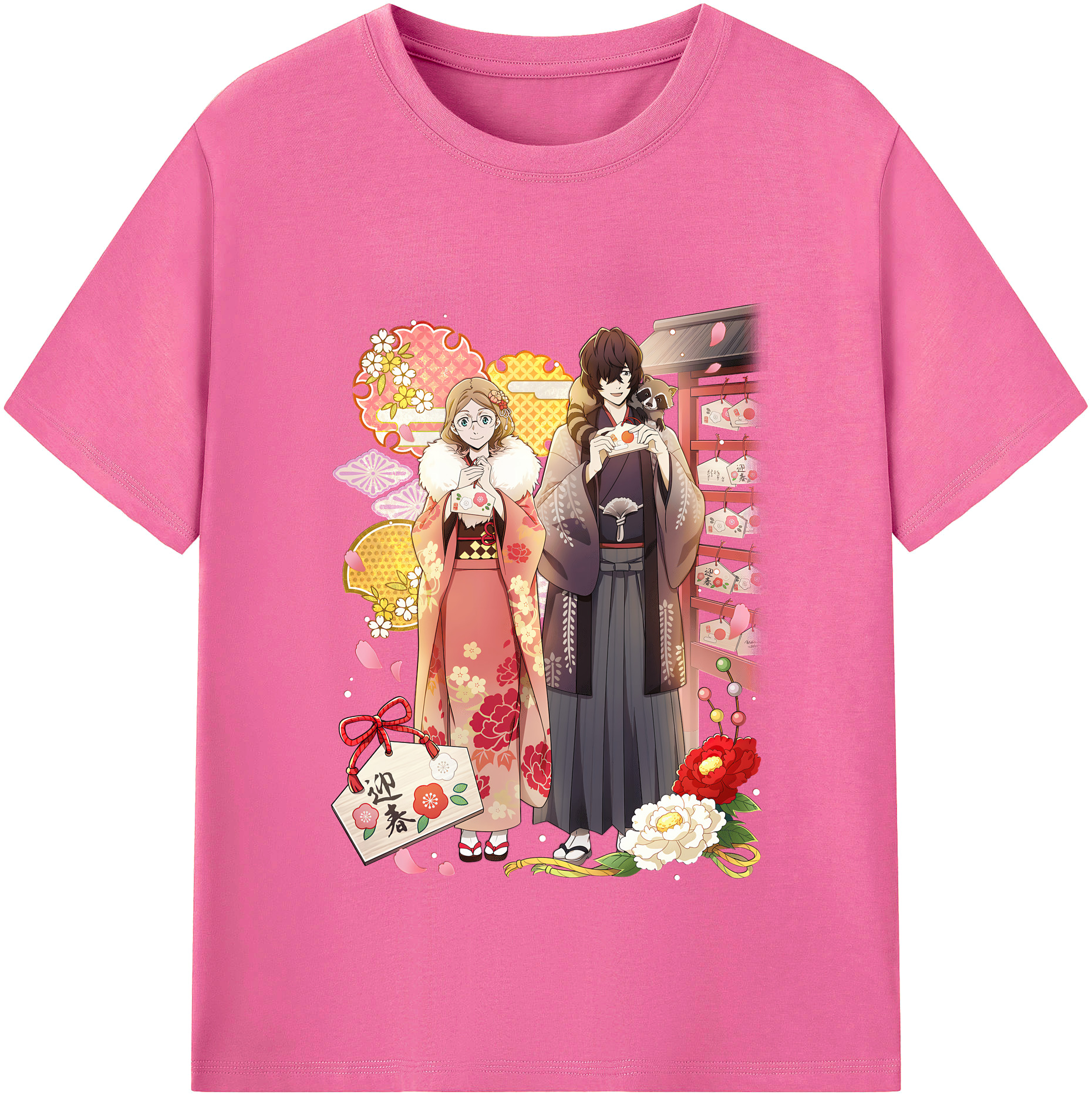 （画像用） 文豪ストレイドッグス Bungo Stray Dogs レディースカジュアルプリントTシャツ（綿100％）